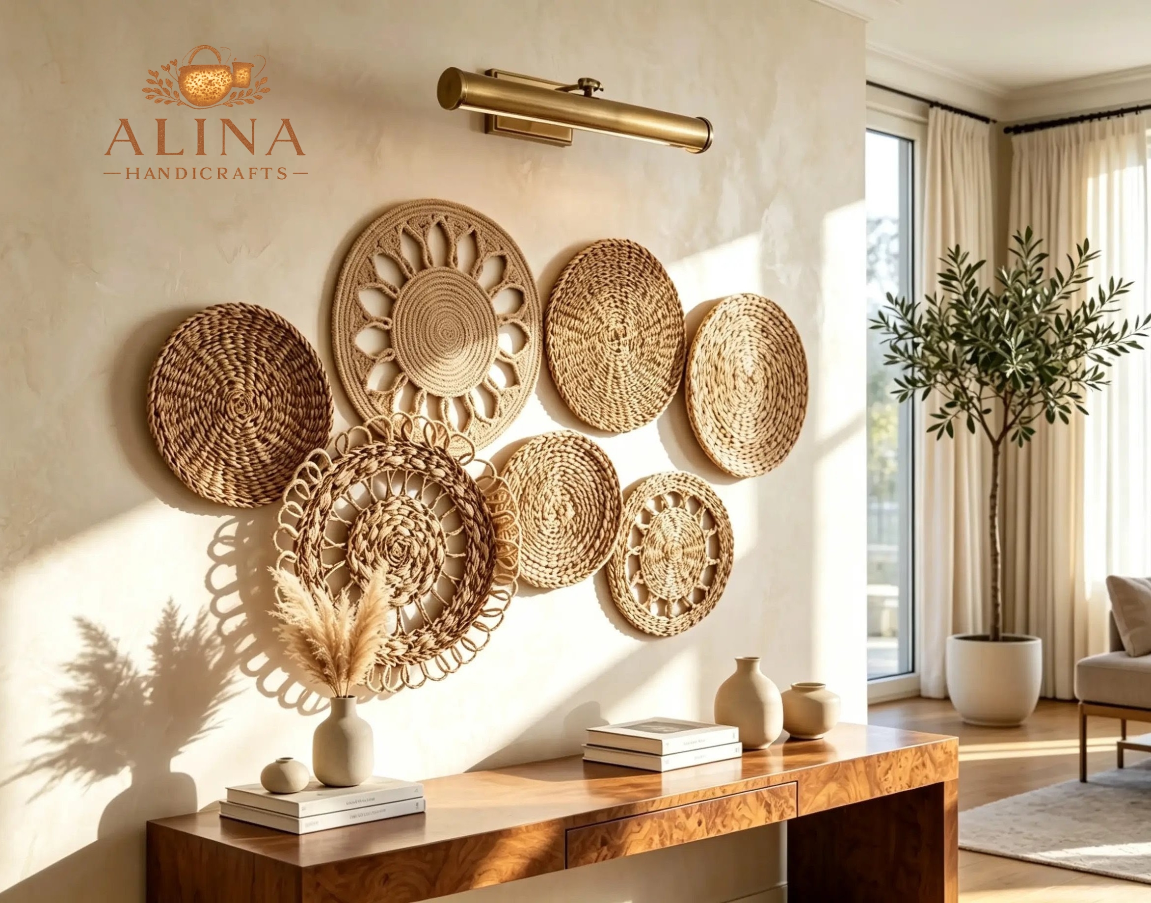 Bohemian Flower Wall Hanging Set